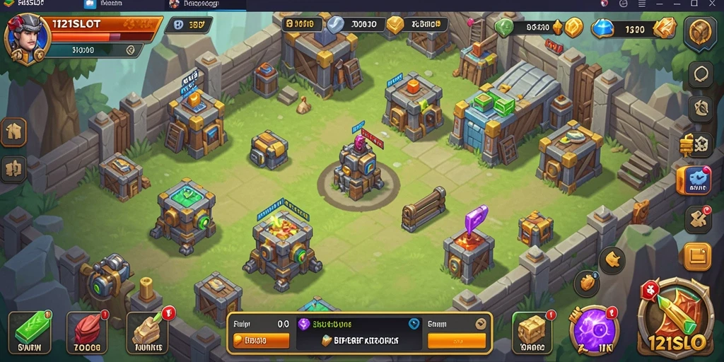 Tangkapan layar utama menampilkan aksi gameplay menara pertahanan yang mendebarkan.