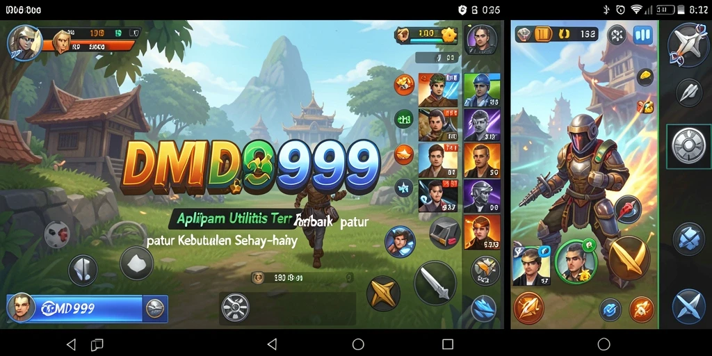 Tampilan antarmuka aplikasi DMD999 yang intuitif dan bersih.