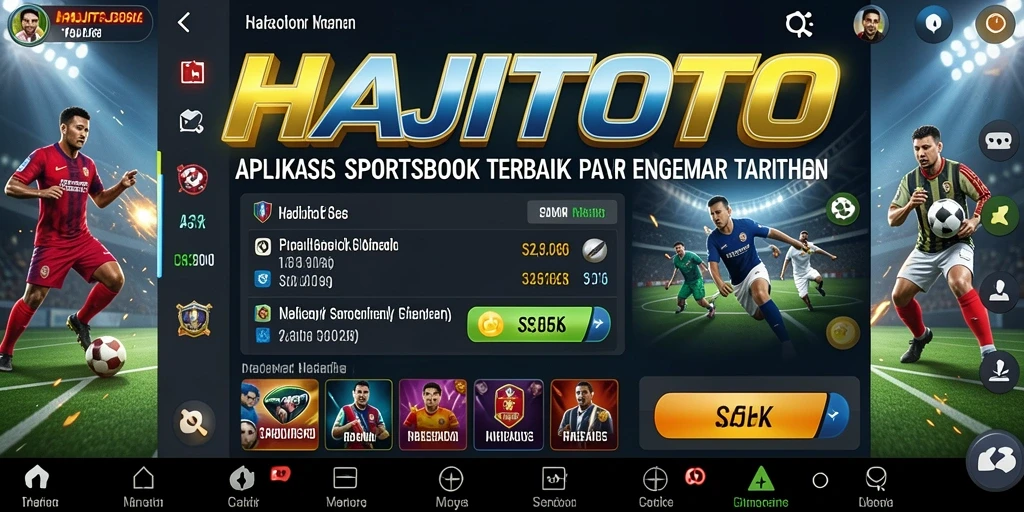 Screenshot utama HAJITOTO menampilkan keasyikan taruhan olahraga.