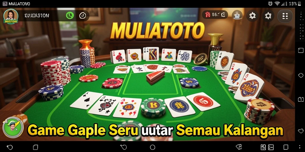 Tampilan gameplay seru dari MULIATOTO yang menyenangkan.