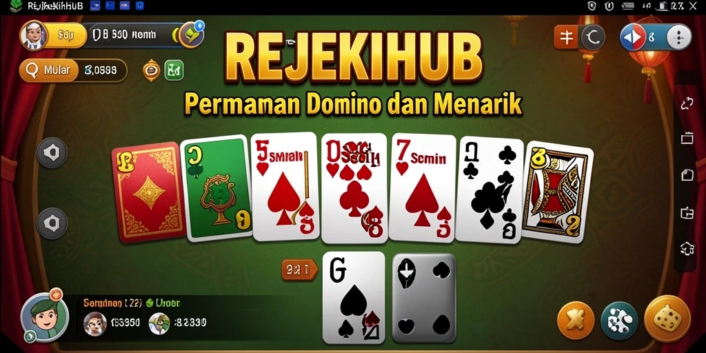 Tampilan permainan Domino yang seru dan interaktif di REJEKIHUB.