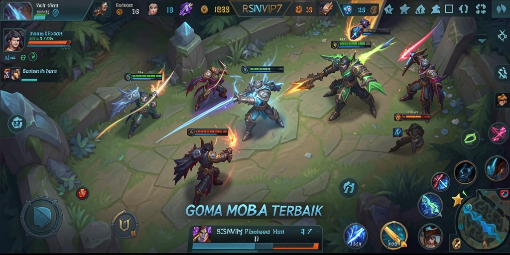 Gameplay seru dalam pertempuran tim di RSNVIP7.