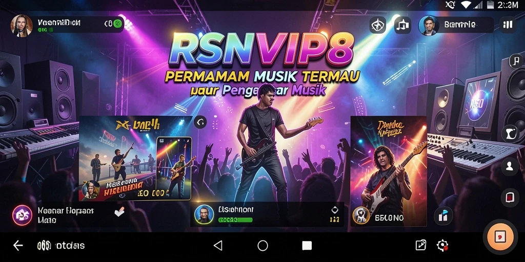 Tampilan gameplay RSNVIP8 yang seru dan penuh musik.