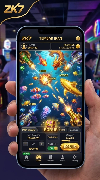 Pengguna menikmati pengalaman yang menyenangkan di zk7.